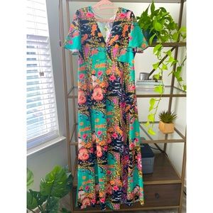 ASOS Scarf Print Maxi Dress